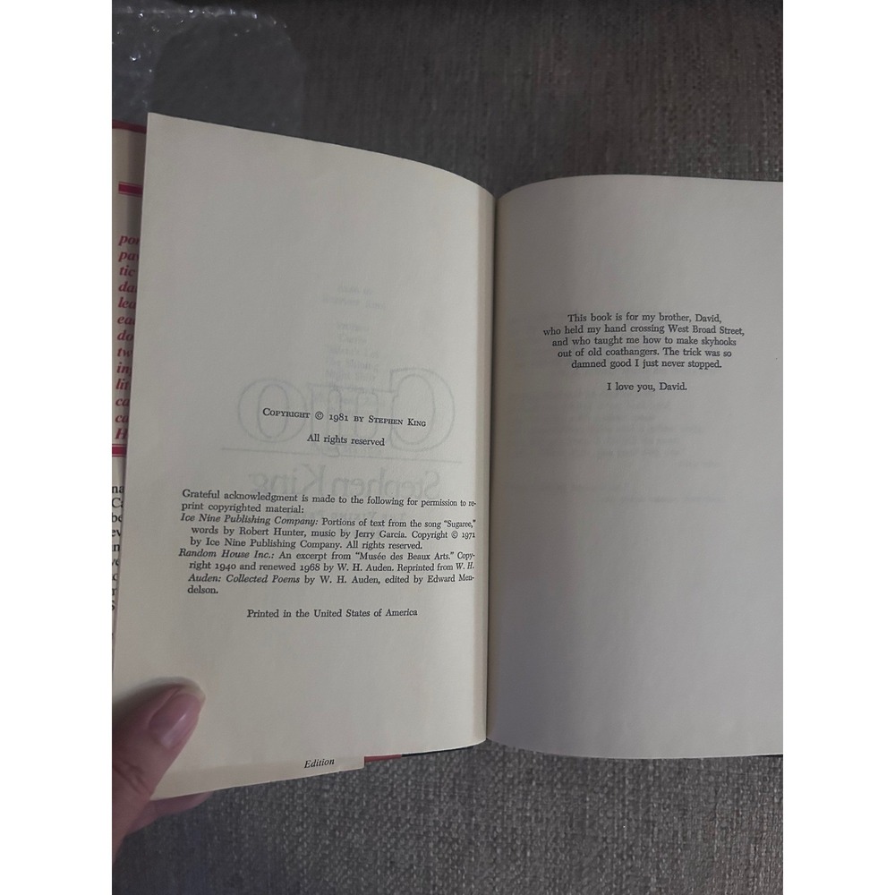 Stephen King Hardcover Book Lot Cujo From a Buick 8 Large Print Horror Bundle - Picture 4 of 10